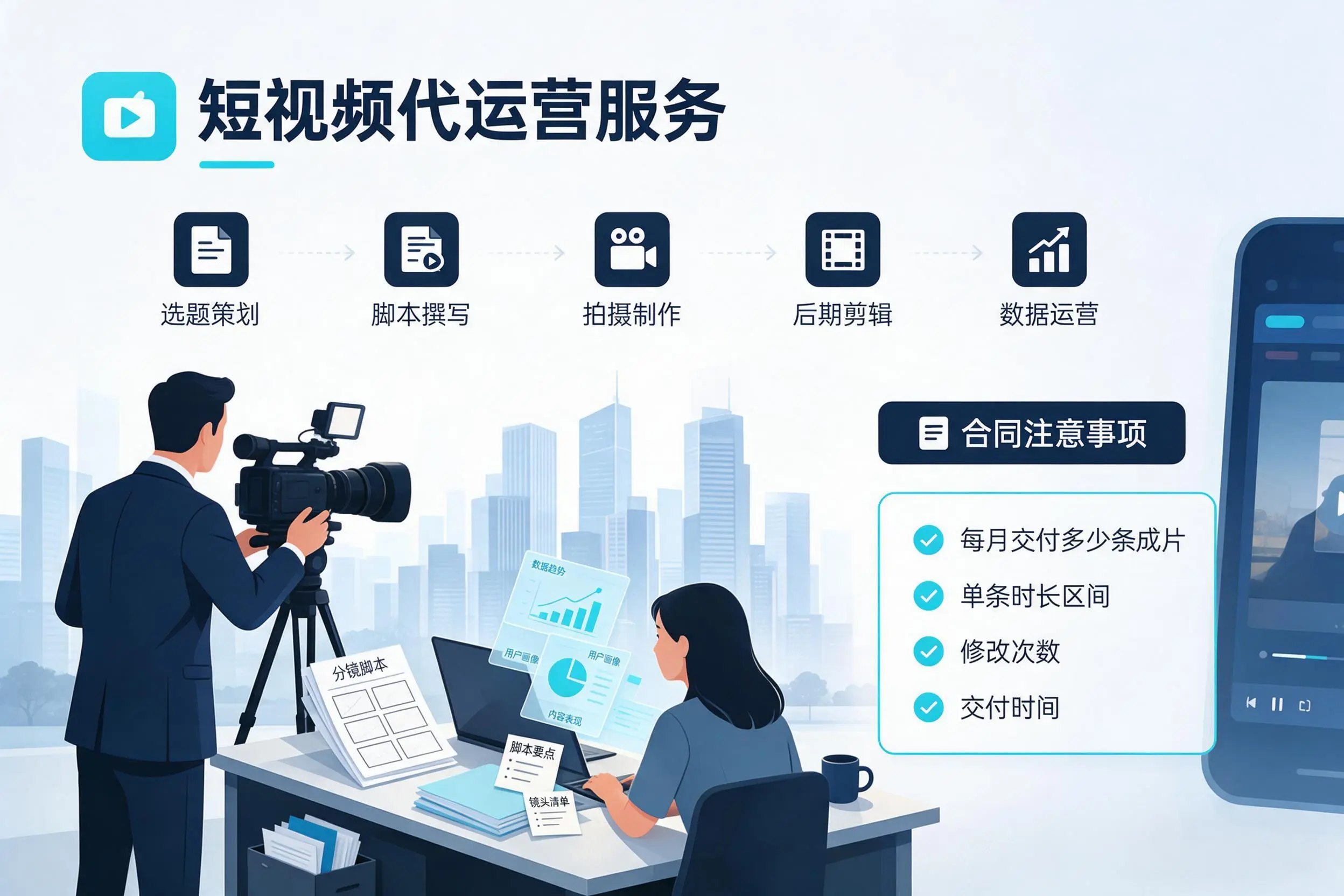 短视频代运营包含哪些服务?七台河企业常见问题科普